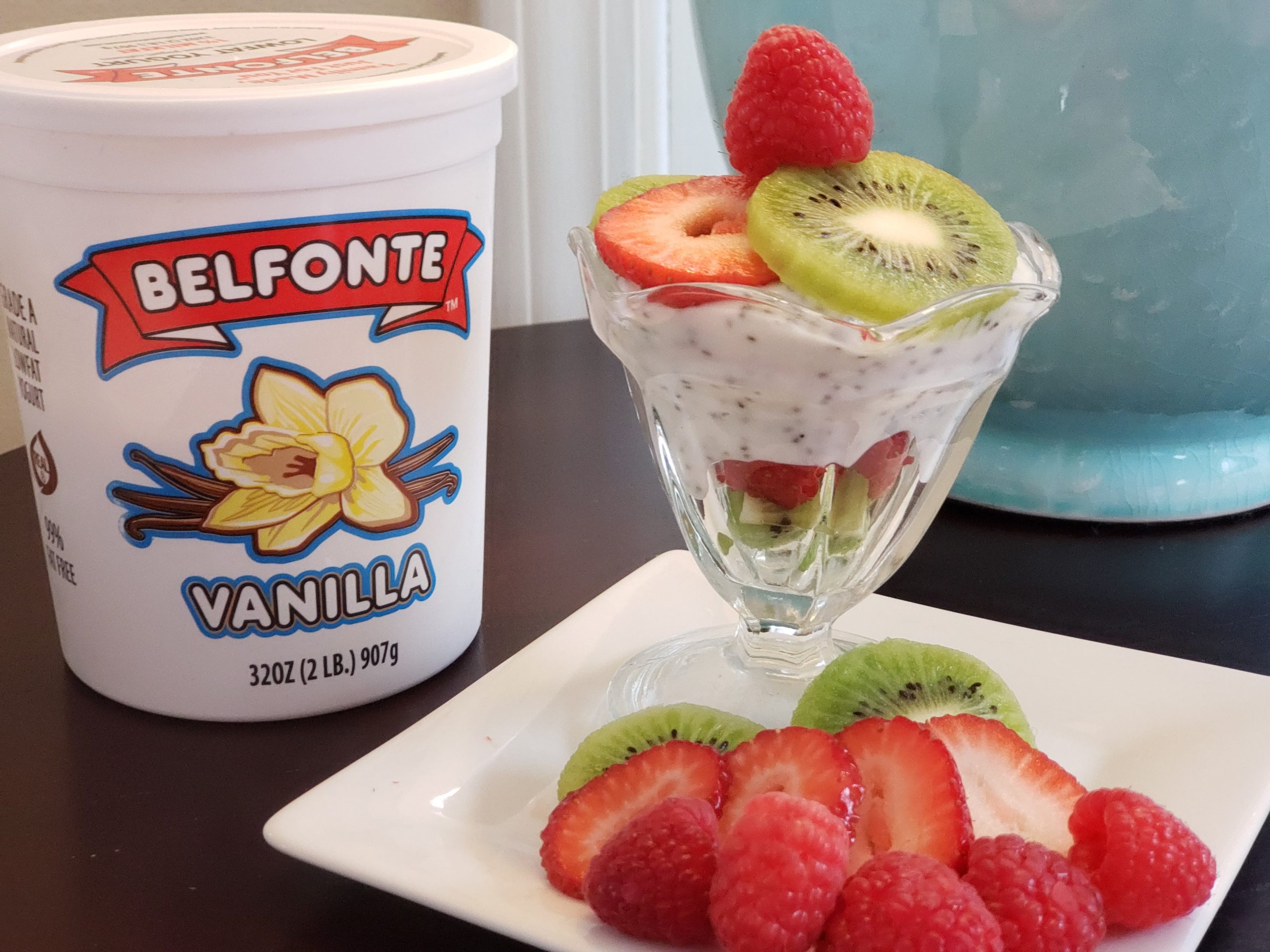 Chia Yogurt Parfait with Vanilla Yogurt