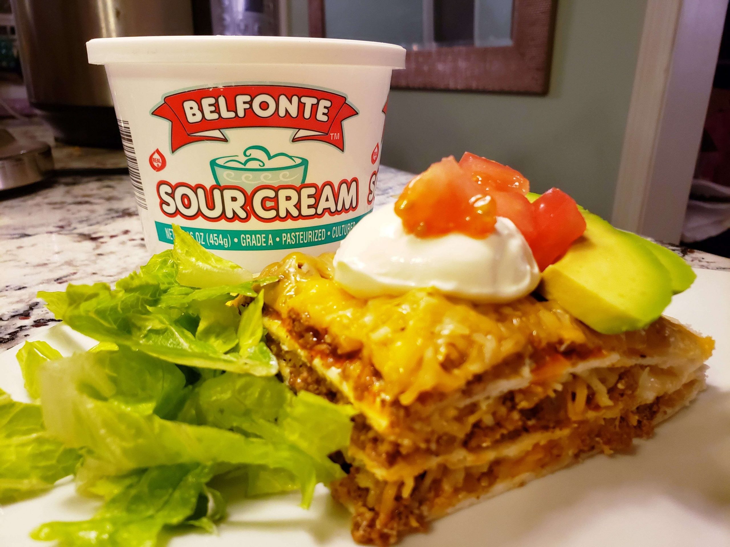 Oh My Taco Pie with Sour Cream