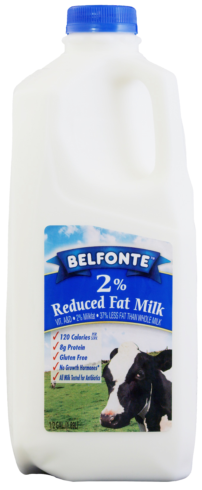 2% Reduced Fat Milk – Half Gallon