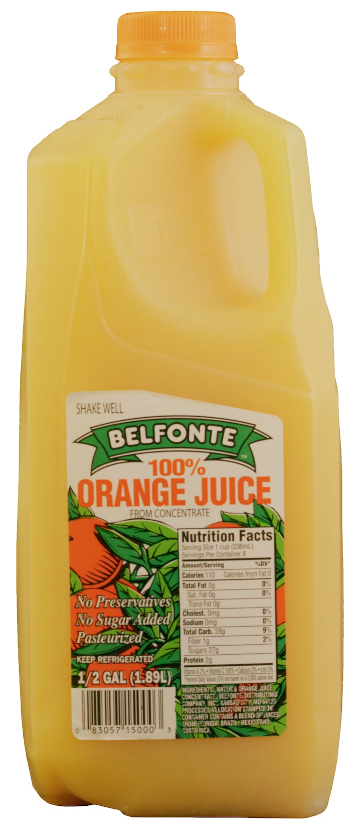 Orange Juice – Half Gallon