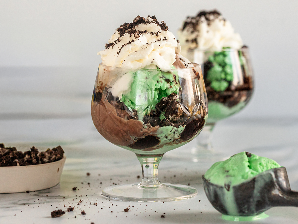 Mint Chocolate Crunch Sundae Stack