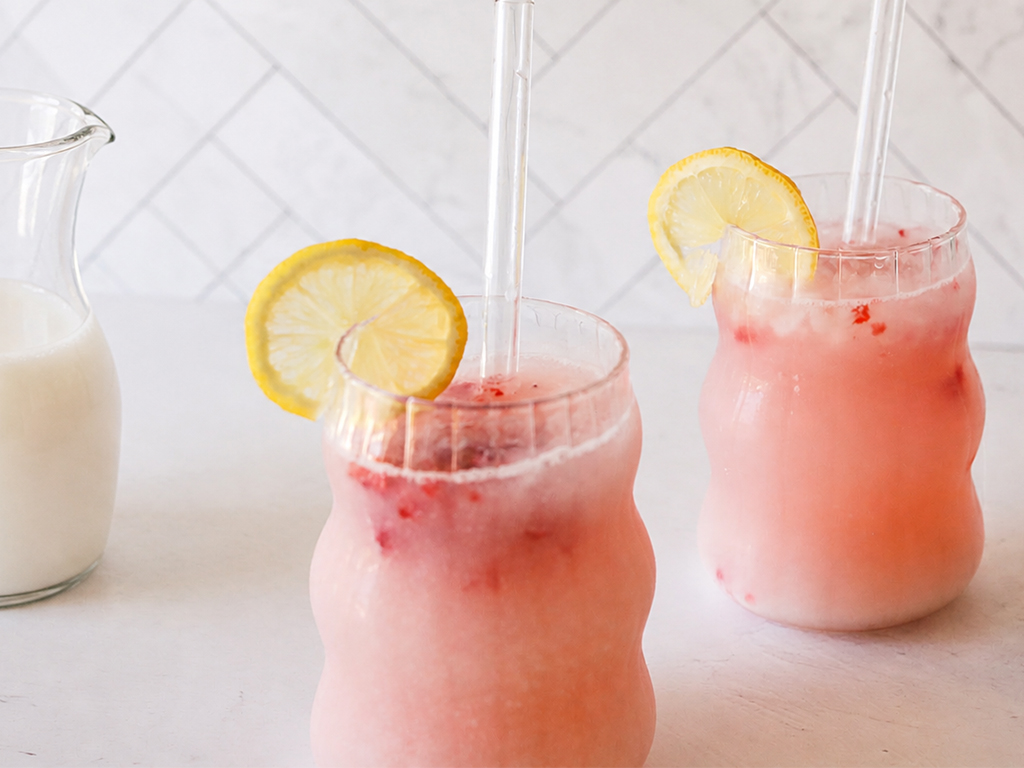 Creamy Raspberry Lemonade